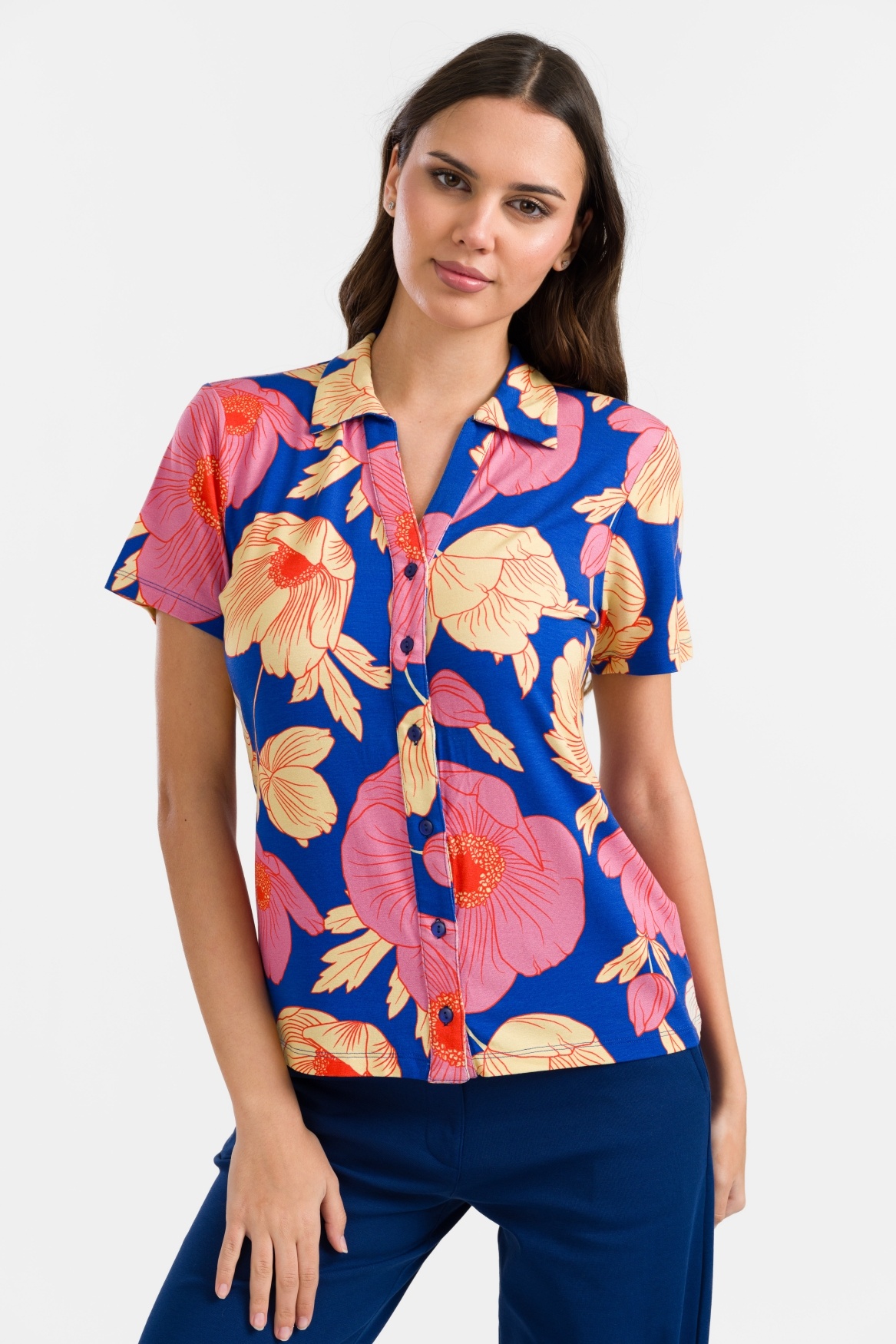 Lena Blouse short sleeve-1