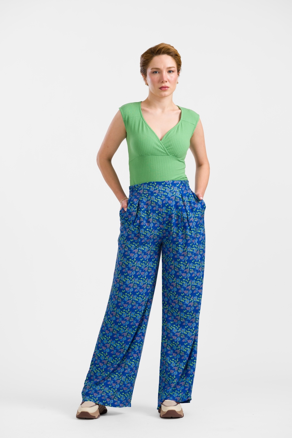 Gwen Pants, cherry blossom-1
