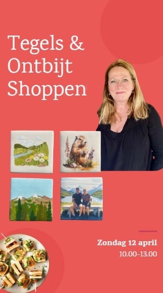 Tegels maken, ontbijt en shoppen 10.00-1