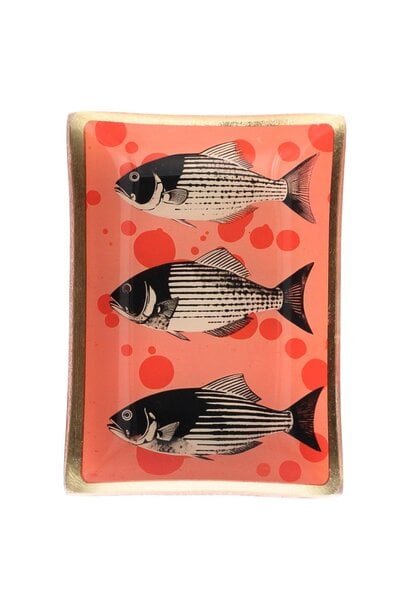 Love plate, vis oranje/zwart