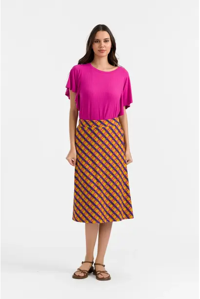 Holly skirt groovy tartan