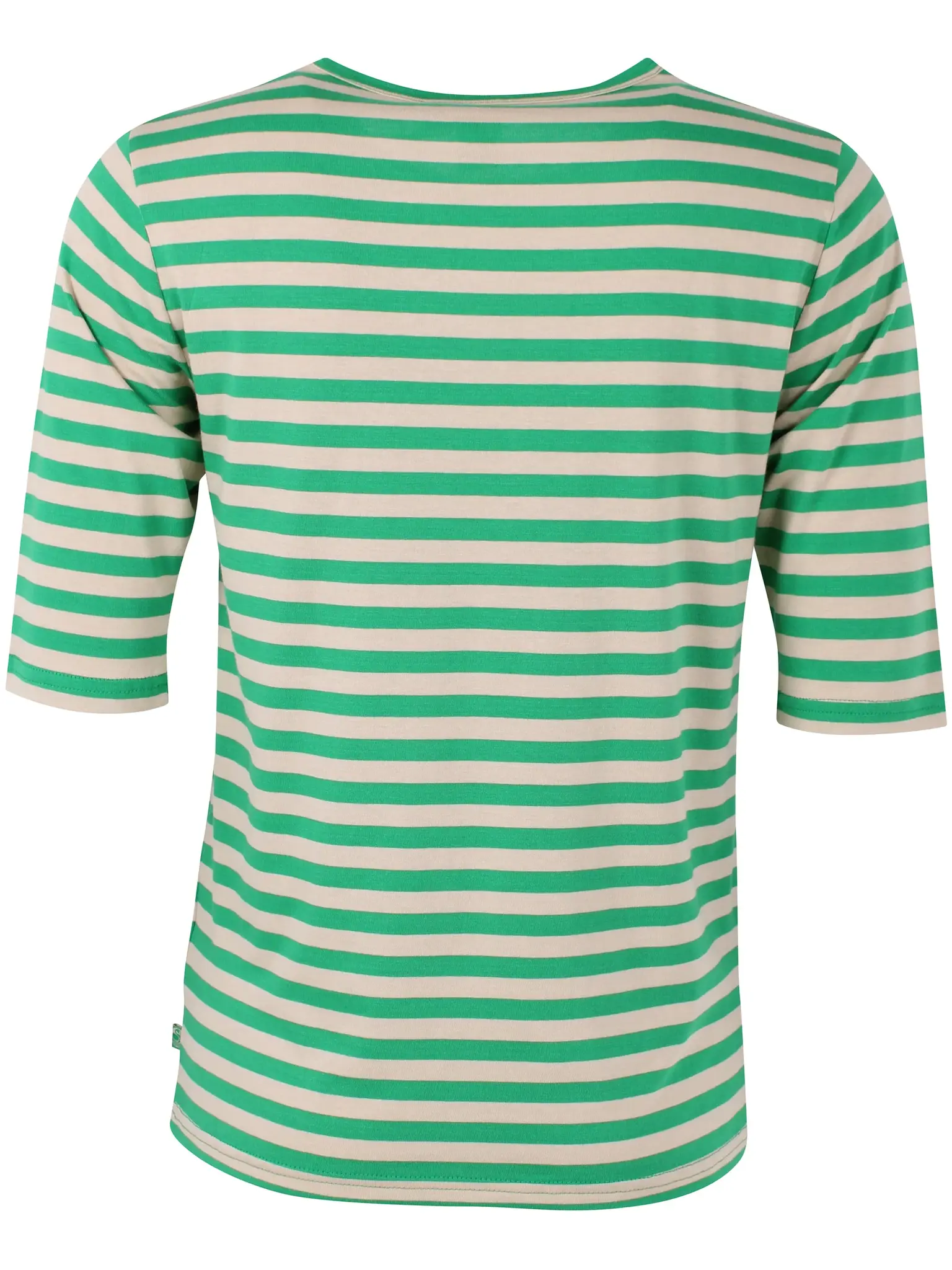 Danemanna Modal tee green/light beige-4