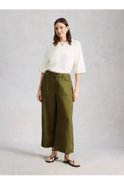 tia linenn wide leg crop