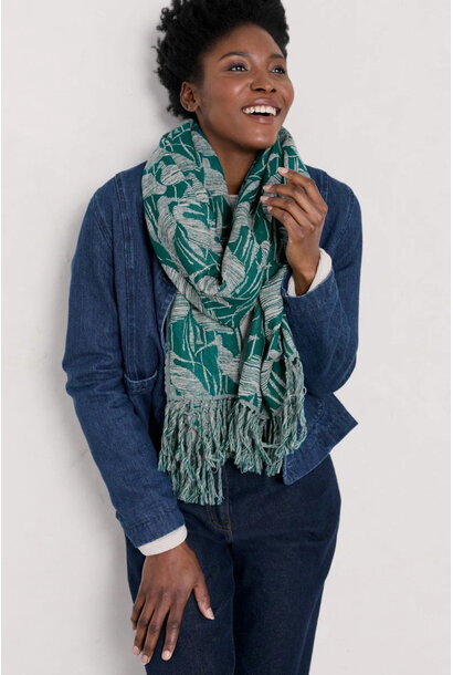 seasalt, awakening shawl sea collage