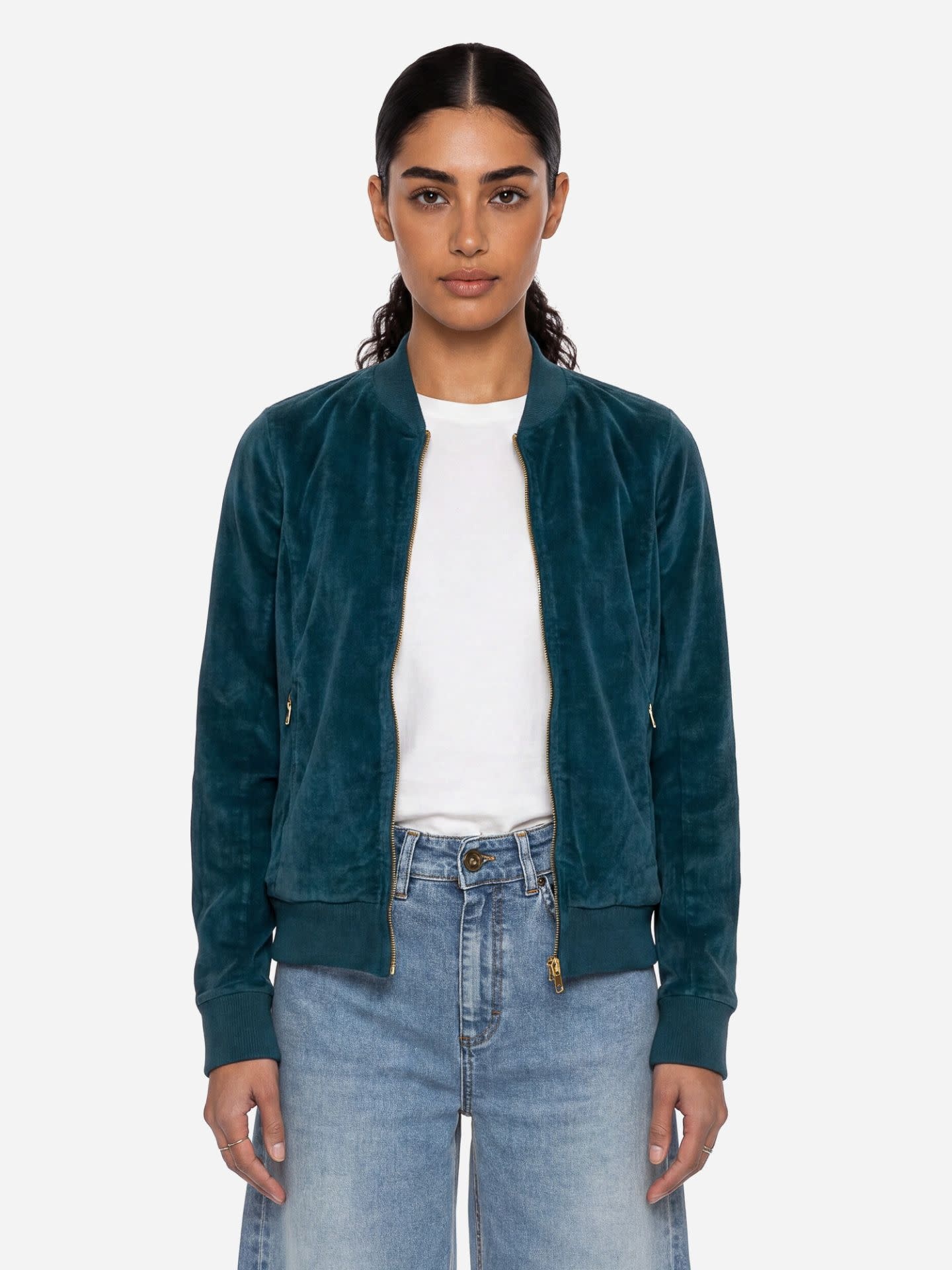 ATO Berlin Bebe Jack Dark Sea | Velvet bomber dames-1