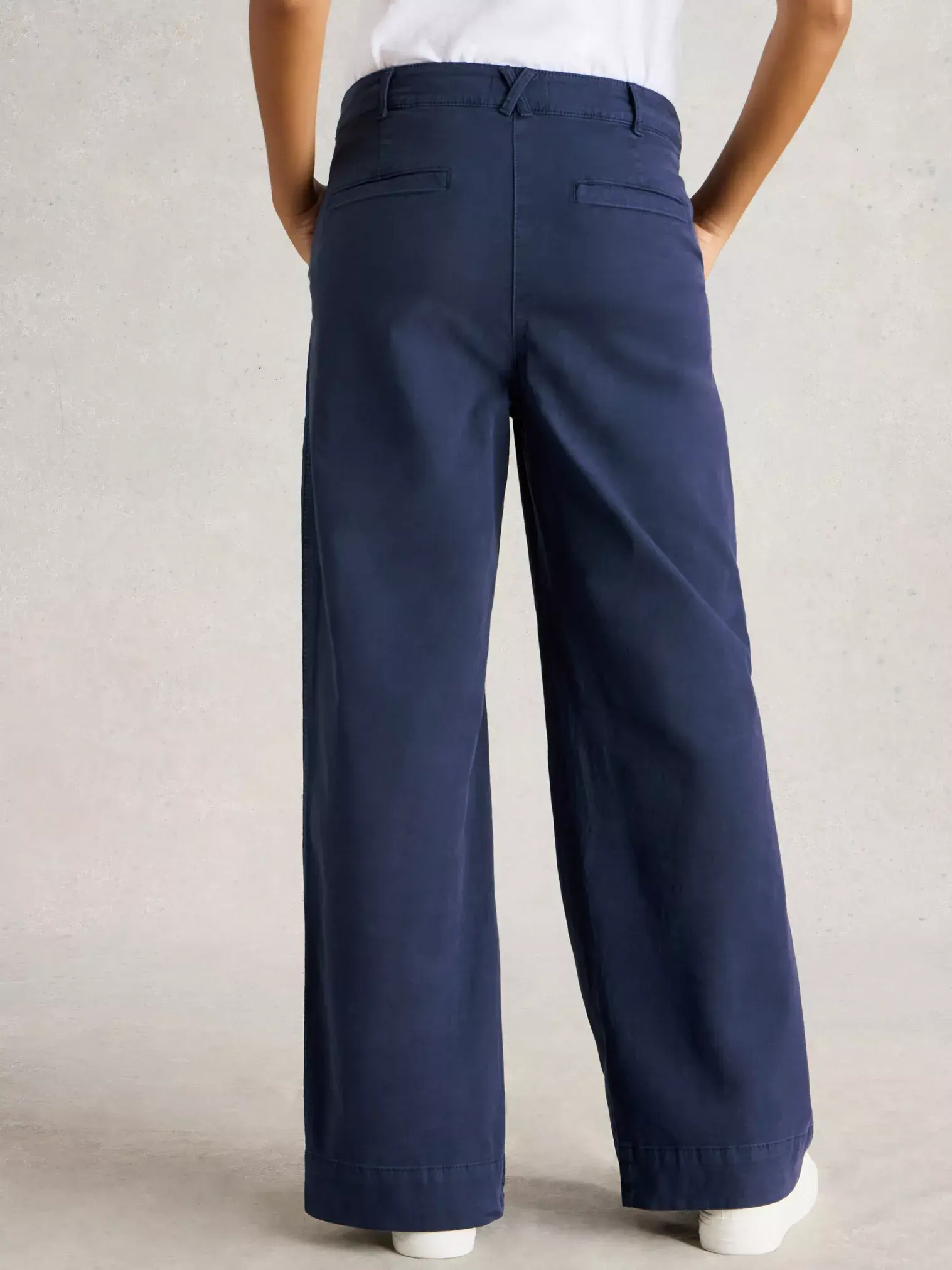 twister chino wide leg donkerblauw-4