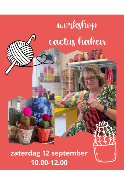 Workshop cactus haken 12 september 10.00