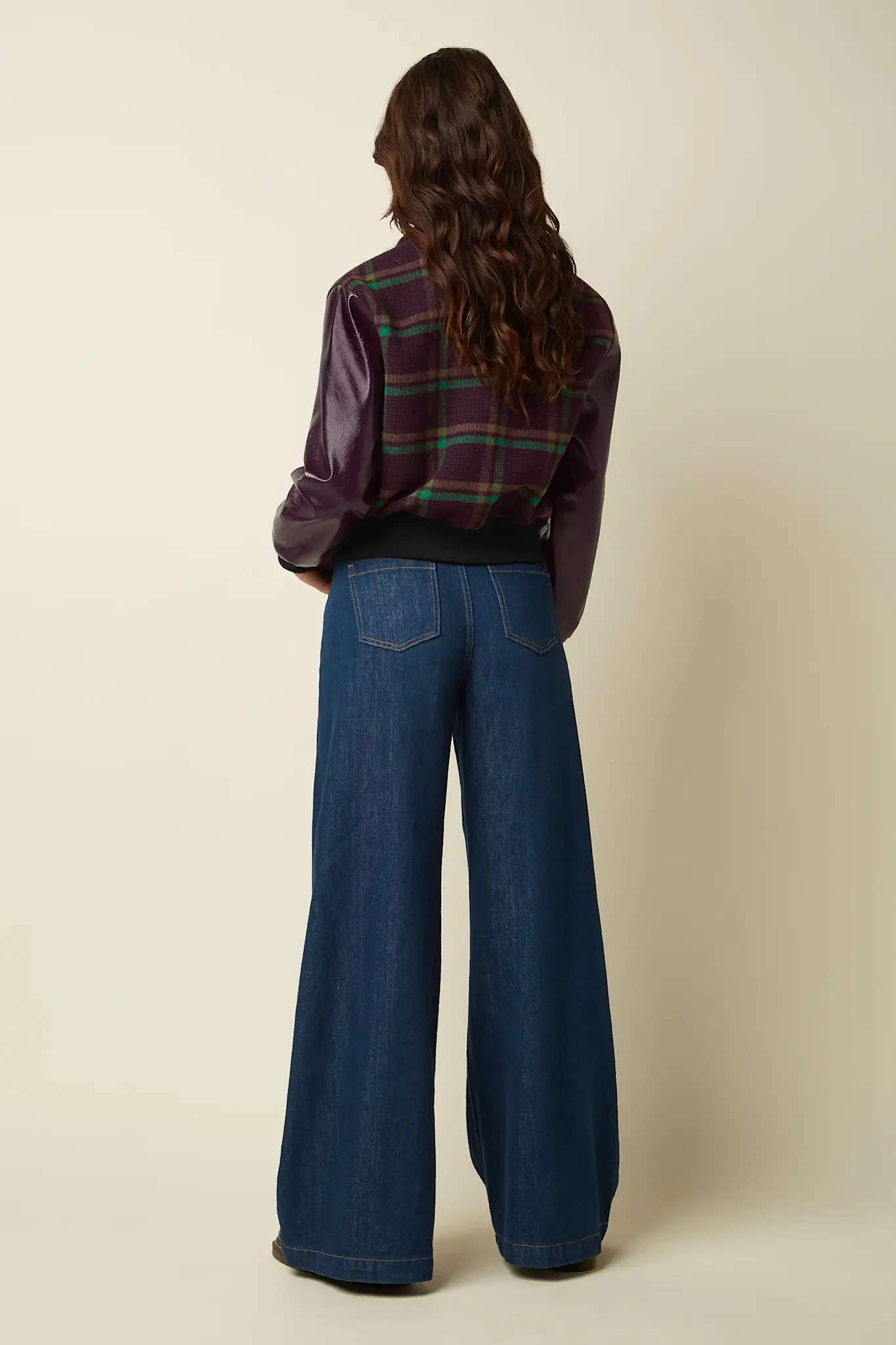 Billie basebal jacket vera check-3