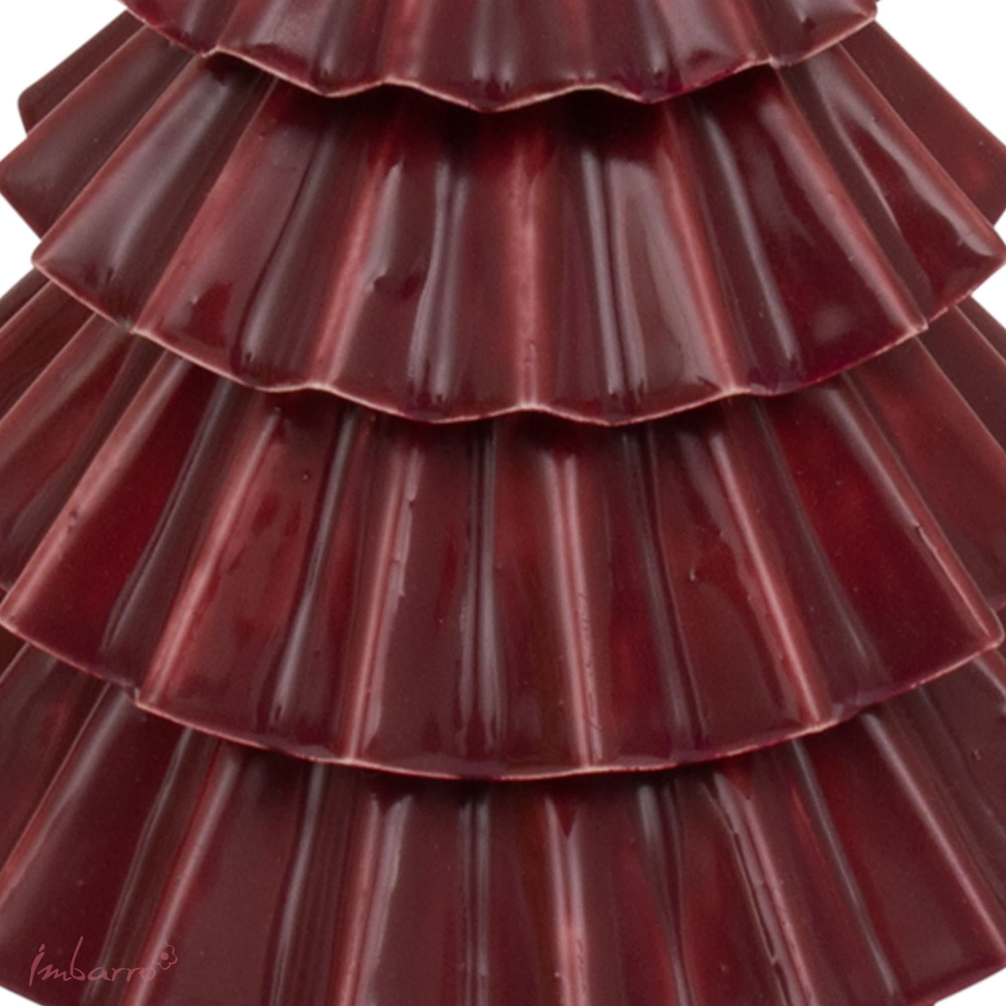 Imbarro Kerstboom Juda Burgundy | Metaal 15 cm-2