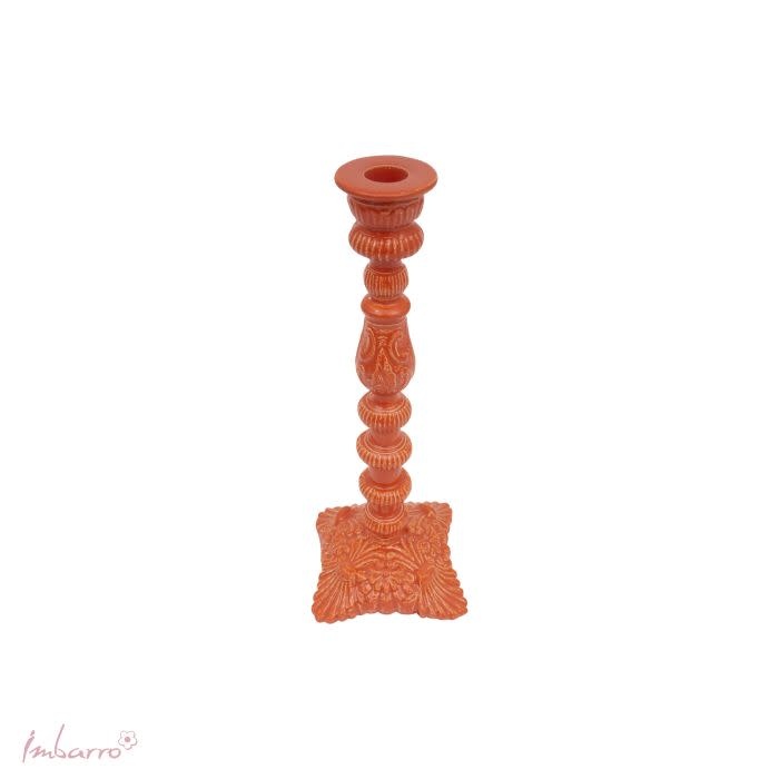 Imbarro Kandelaar Loren Oranje | Metaal 30 cm-2