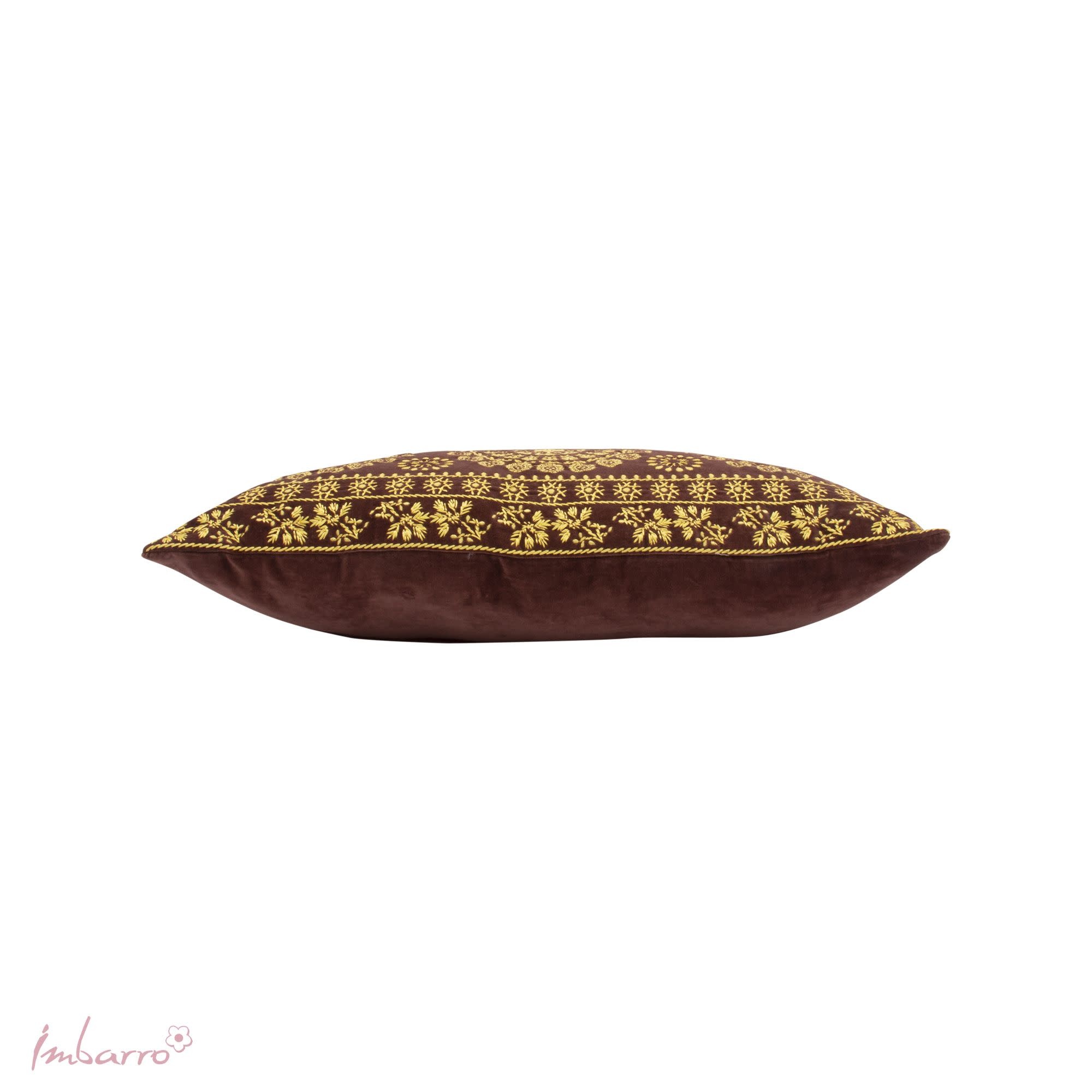 Kussen Nobile Brown/Lime-4