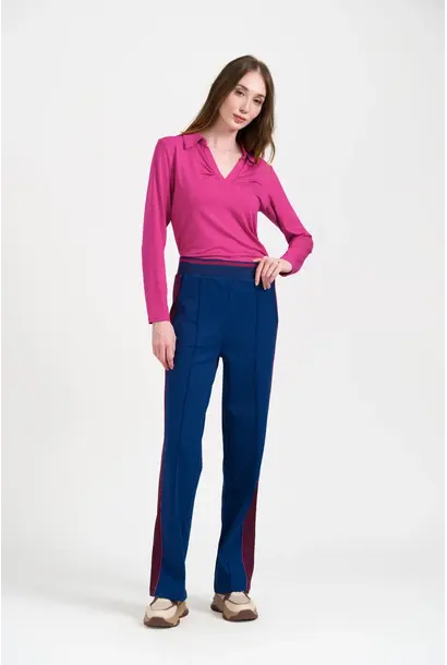 florence trousers Punta di Roma navy peony