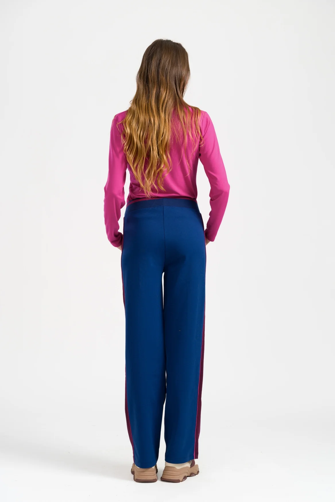 florence trousers Punta di Roma navy peony-3