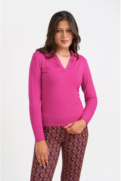 Suzy top LS Jersey plain