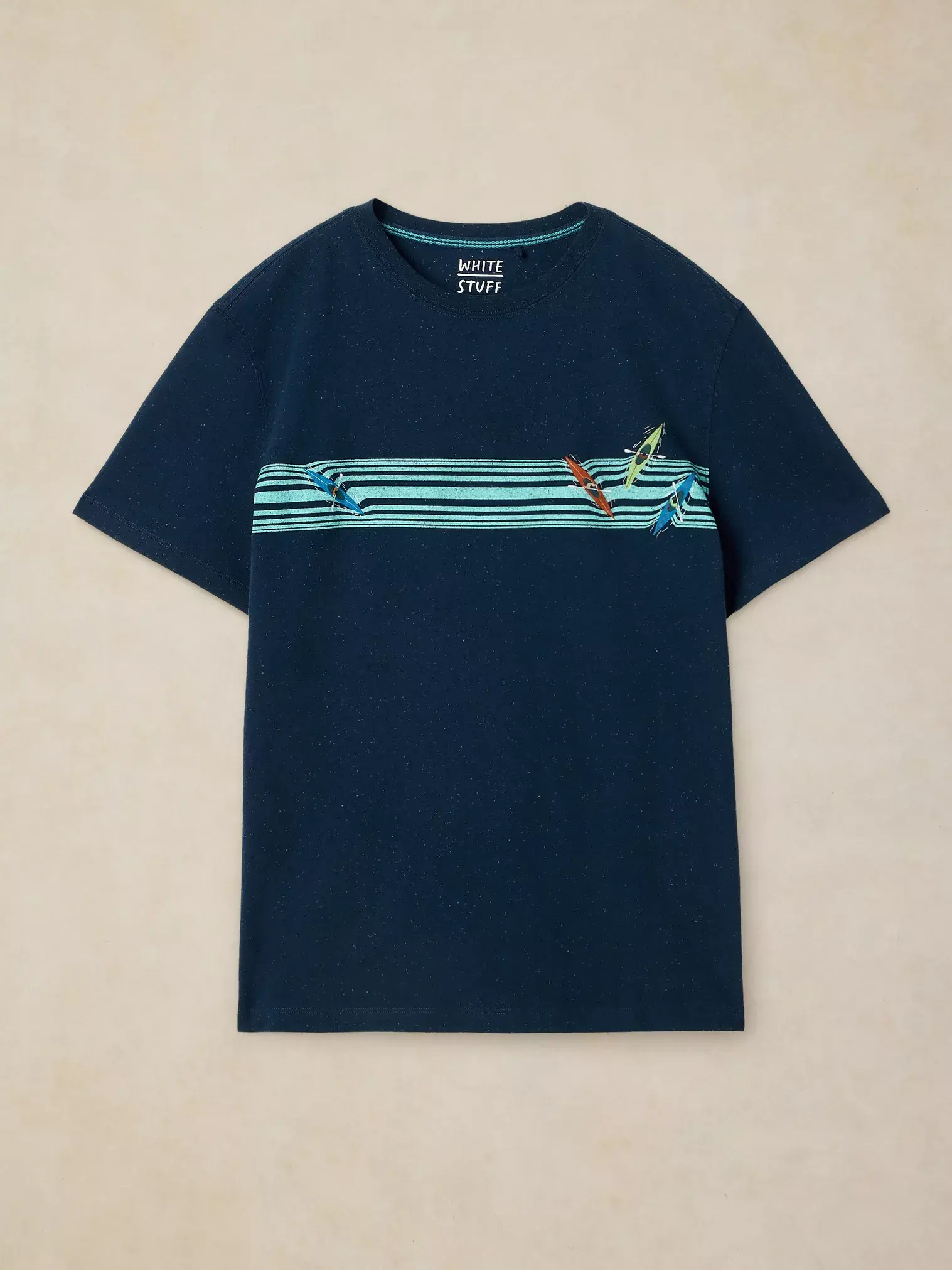 Abersoch graphic tee navy pr-5
