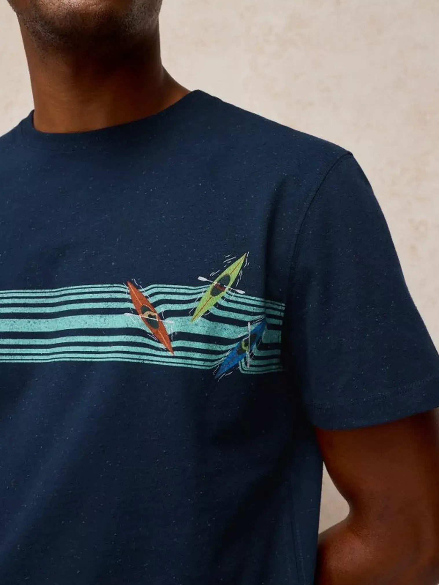 Abersoch graphic tee navy pr-2