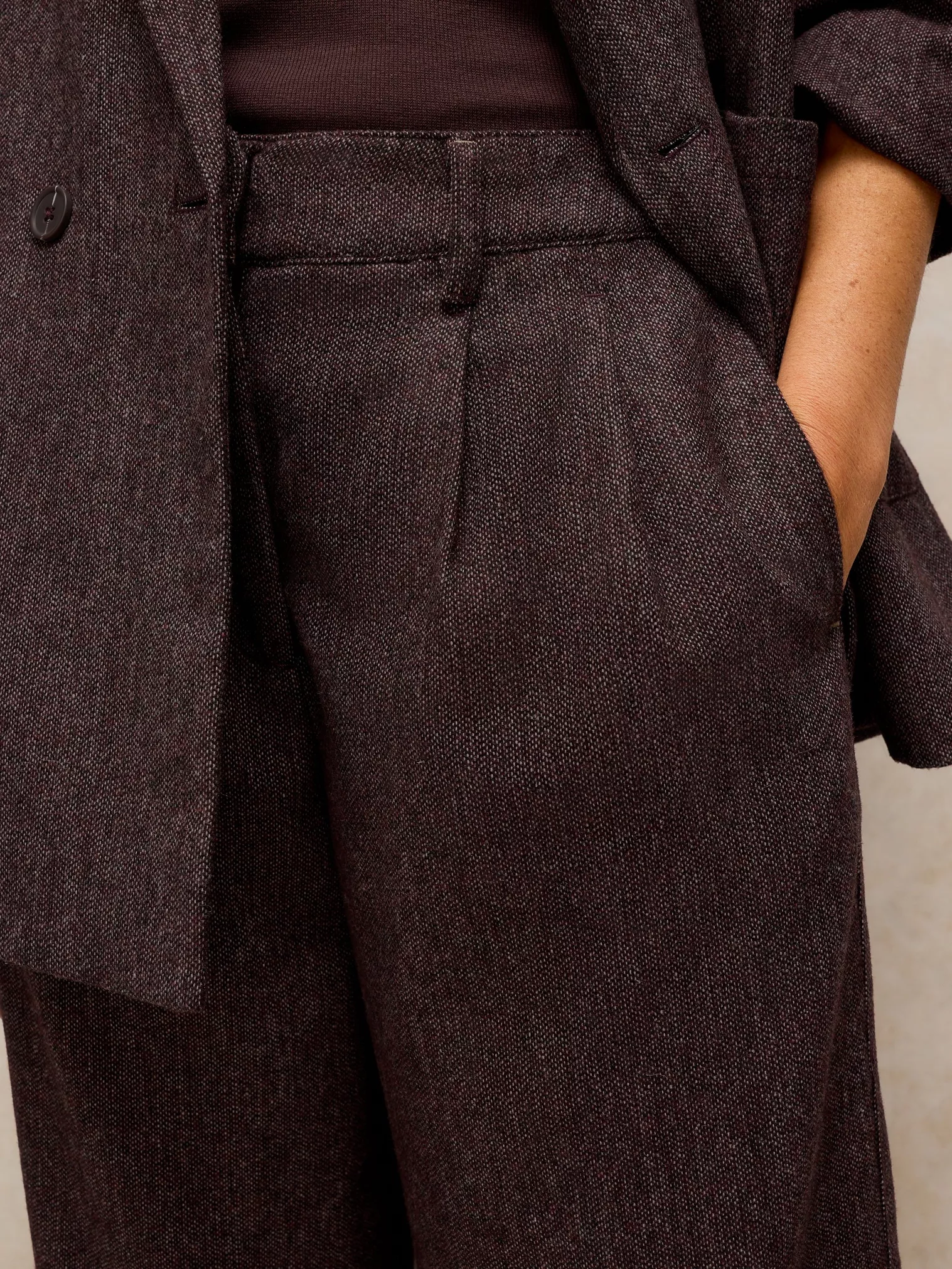 sahsa tweedy wide leg trousers-4