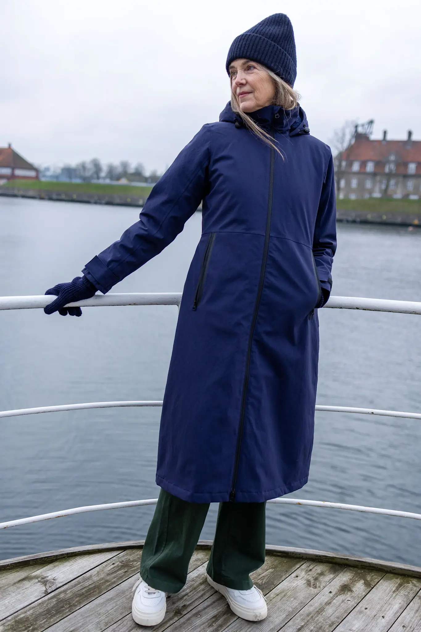 Danesandur Winter Coat Dark navy-2