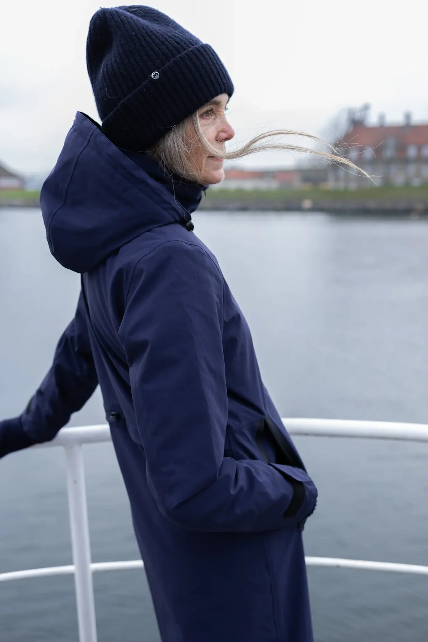 Danesandur Winter Coat Dark navy-3