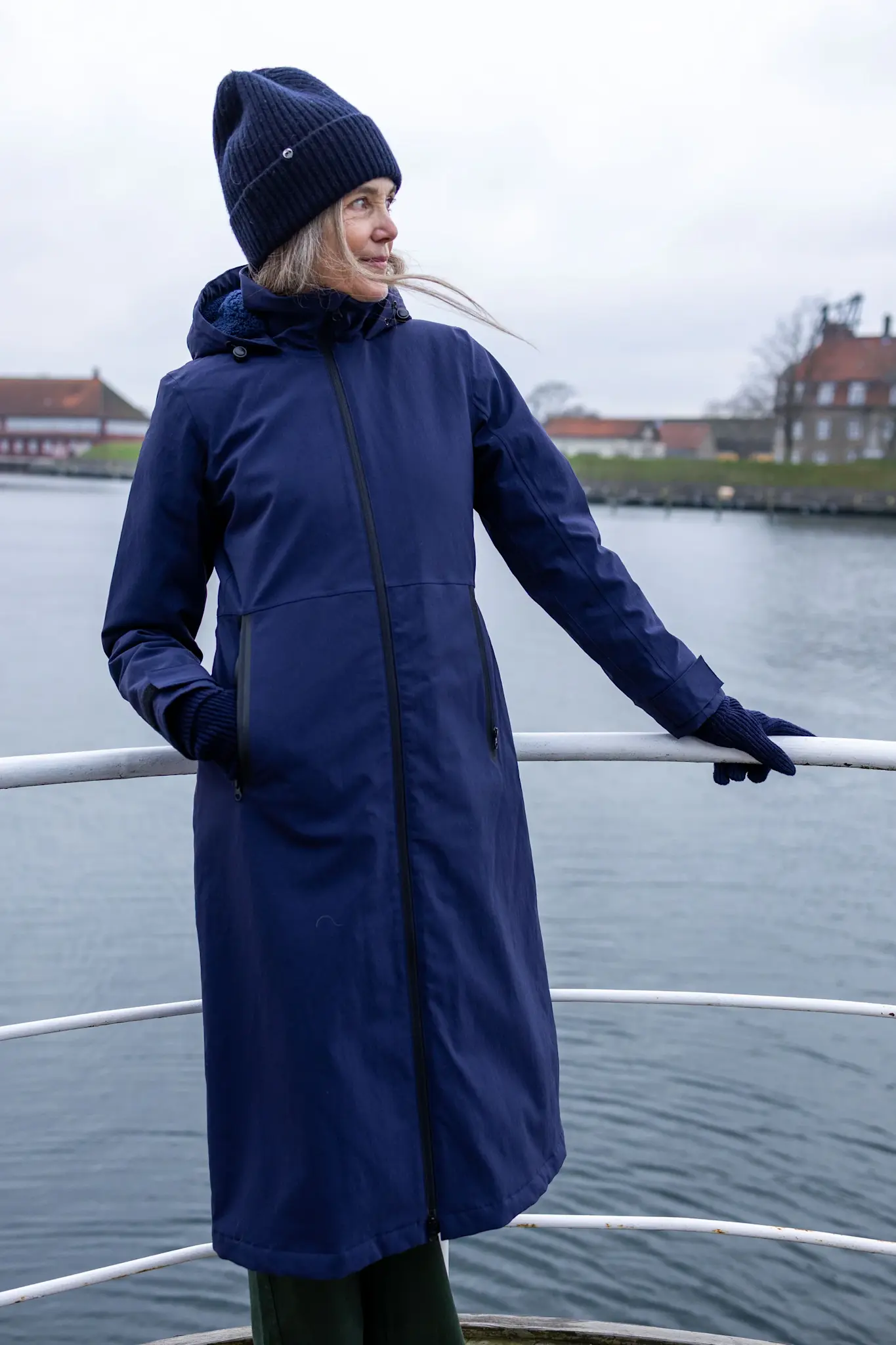 Danesandur Winter Coat Dark navy-1