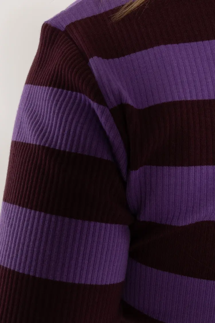 danehero ribbing tee dark wine/purple-3