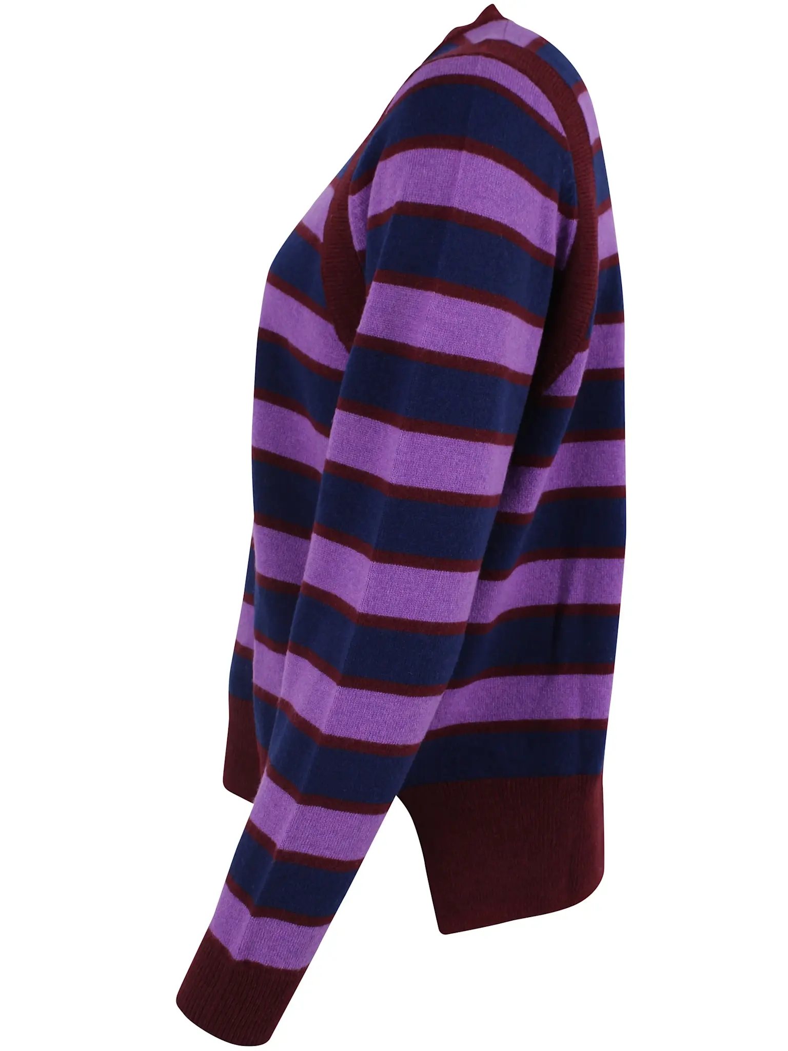 Daneverse Merino wool sweater deep blue/ purple-2