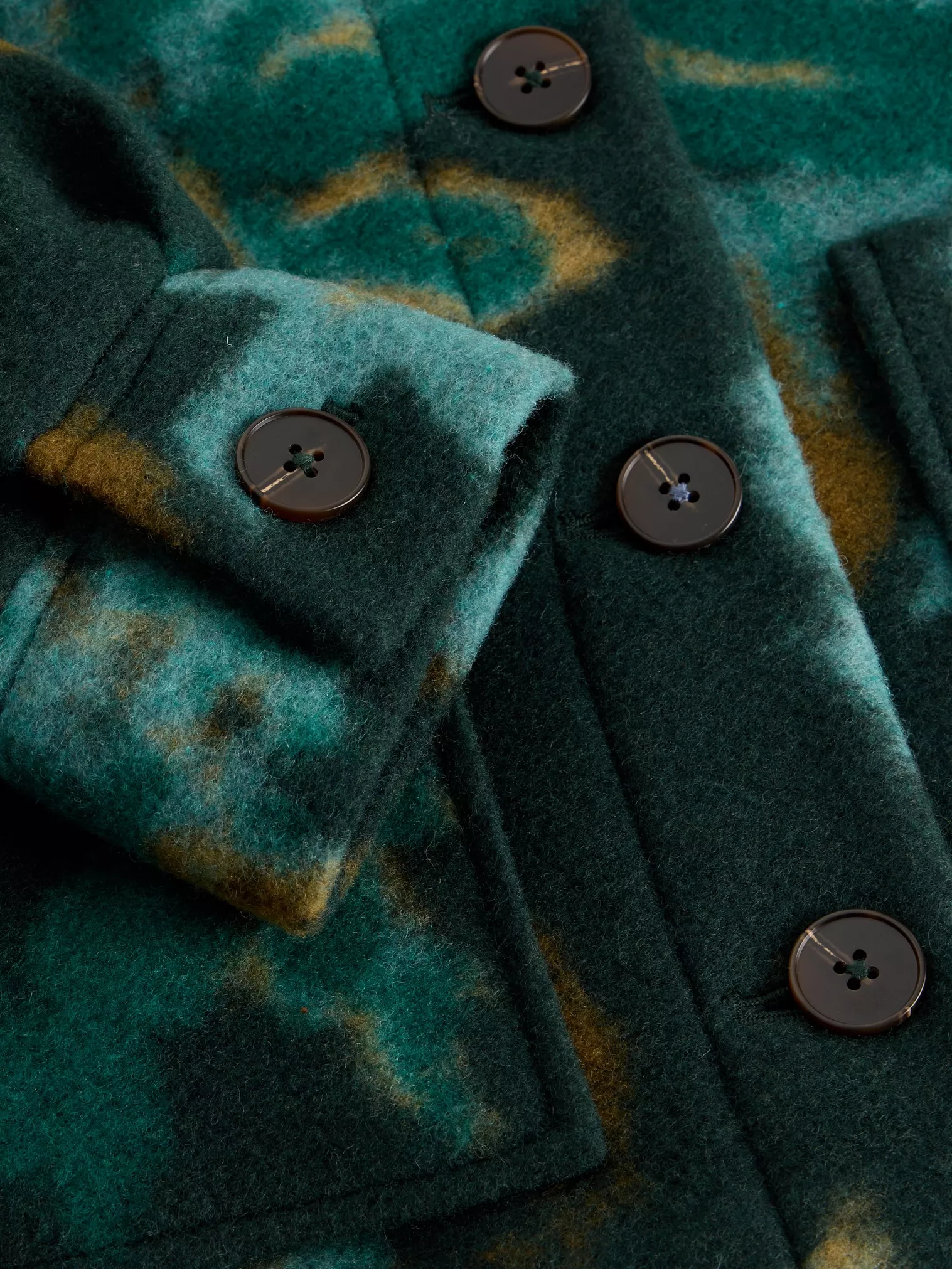 Alexa wool jas green ml-3