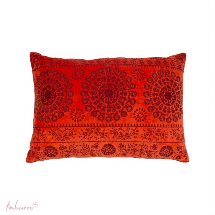 Kussen Nobile Orange/Darkred-1