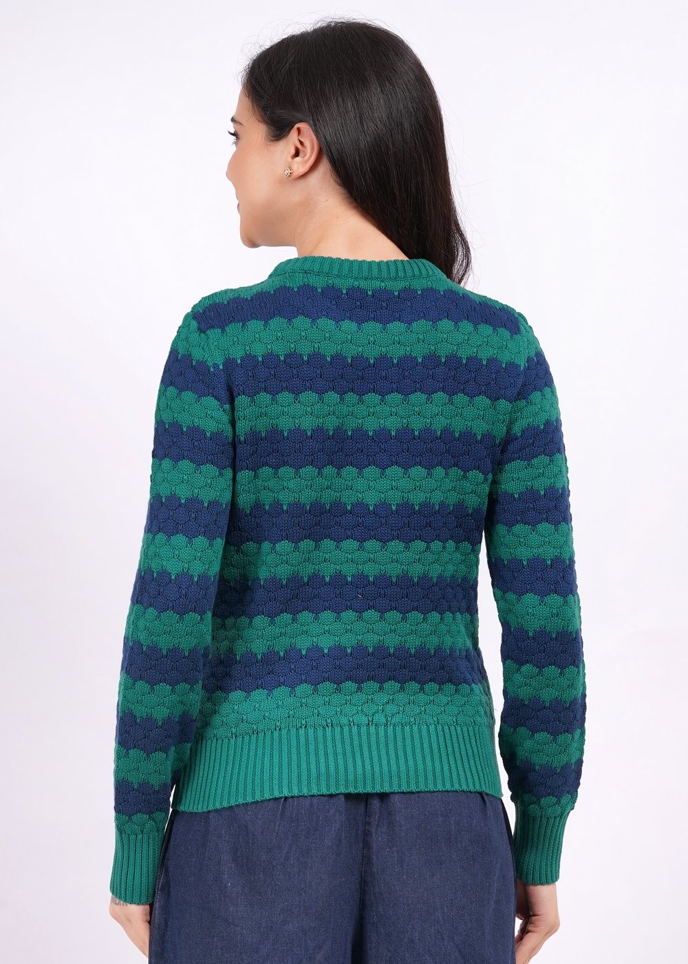 alessia stripe bauble forest green-3