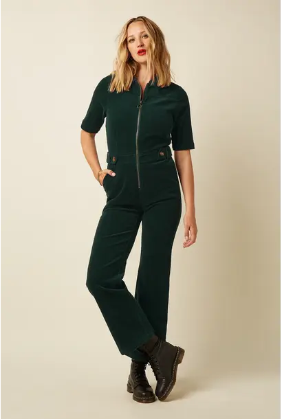 Garbo jumpsuit pine green