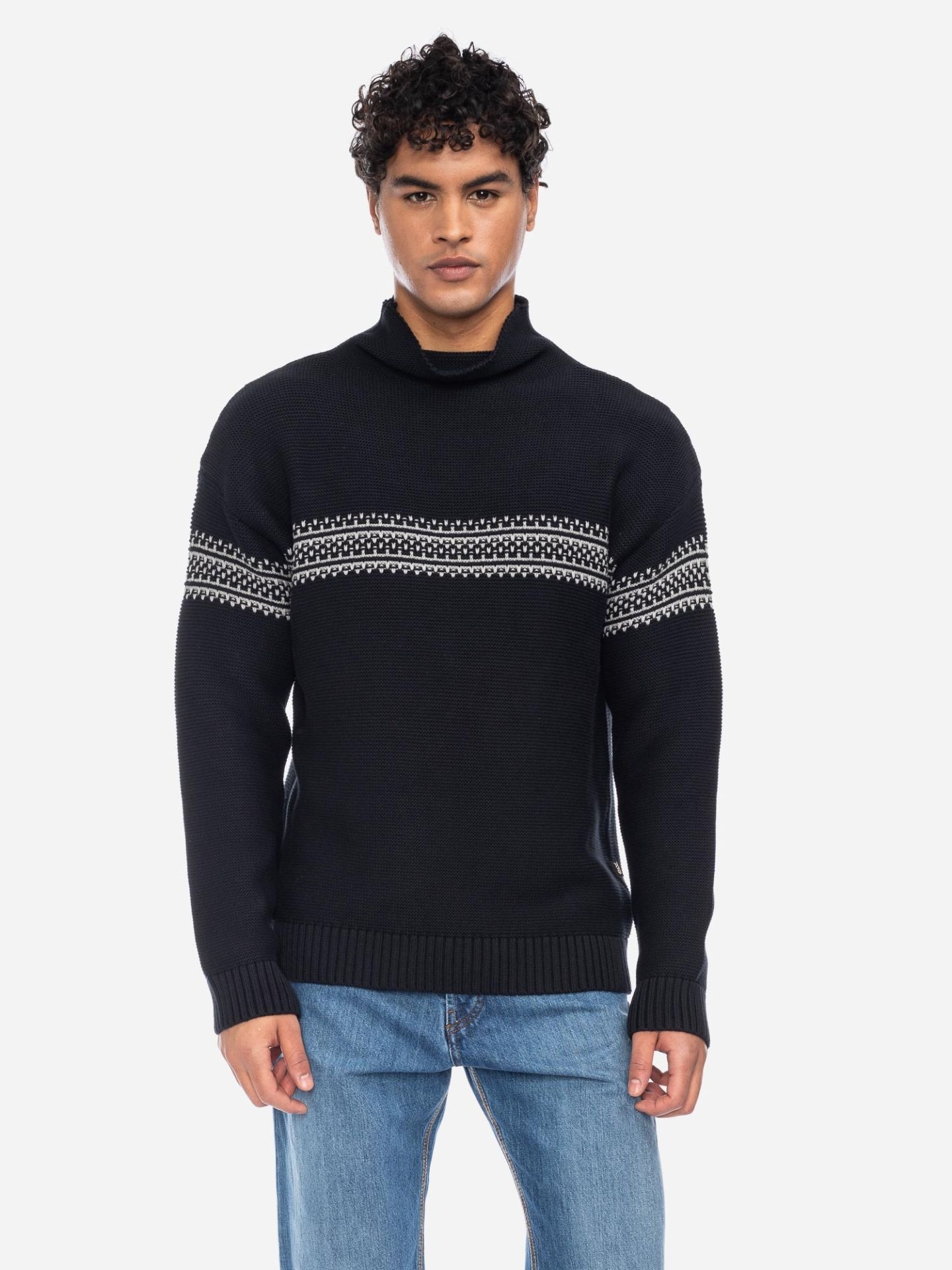 Pulli Uto zwart met witte strepen-1