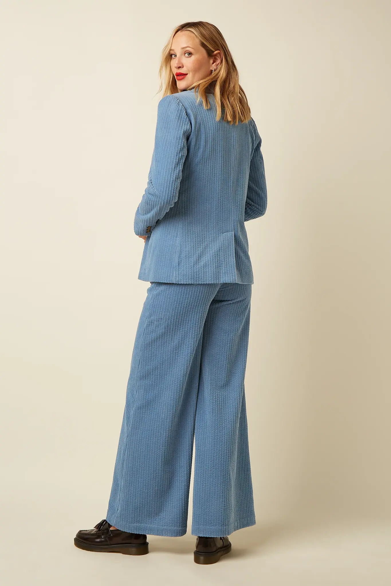 King Louie Peppa Pants Cord Lavender | Rechte ribbroek-4