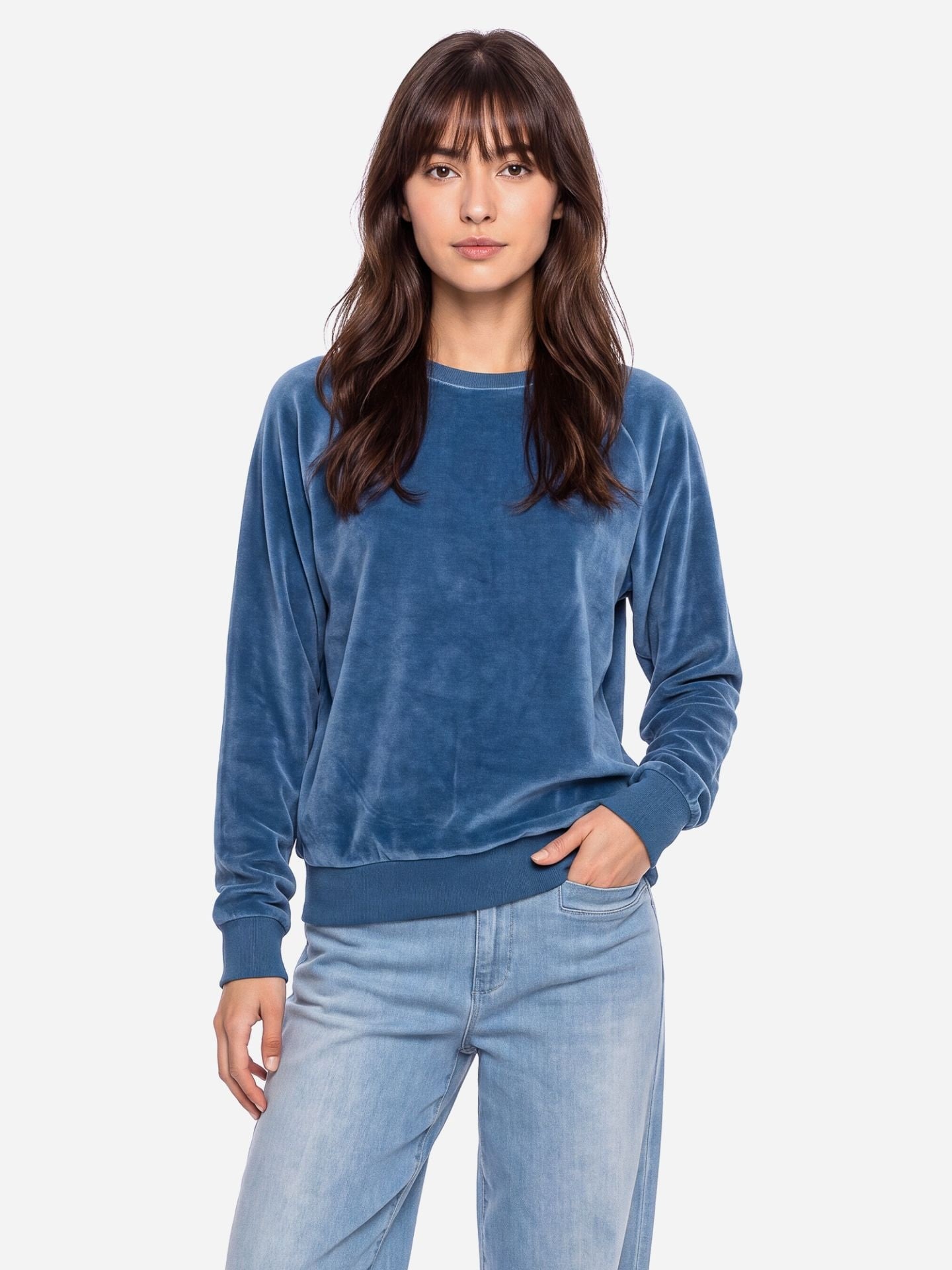 ATO Berlin Dara Sweater Stellar | Bio katoen velvet-1