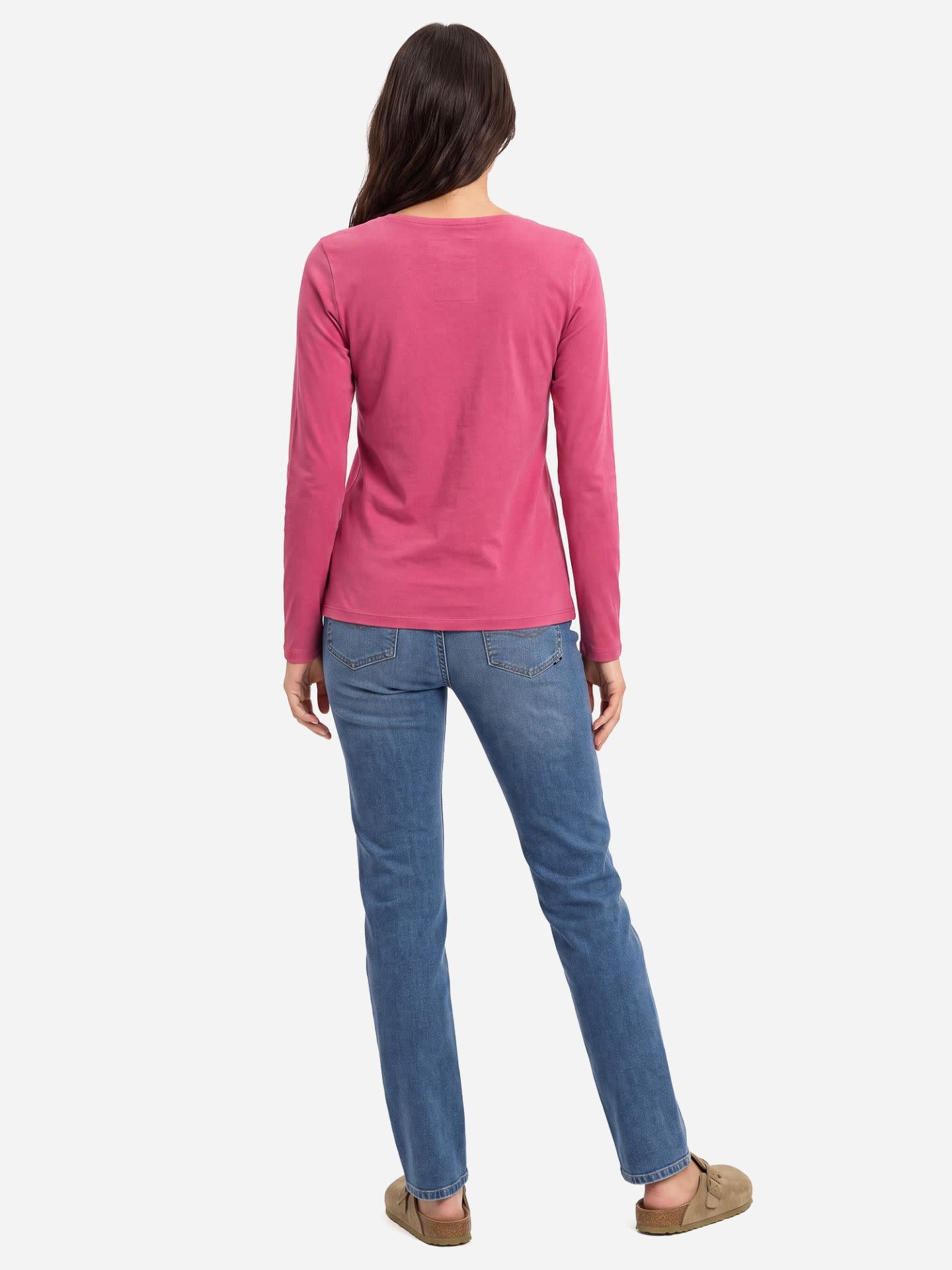ATO Berlin Deborah Longsleeve Framboosroze | GOTS katoen-4