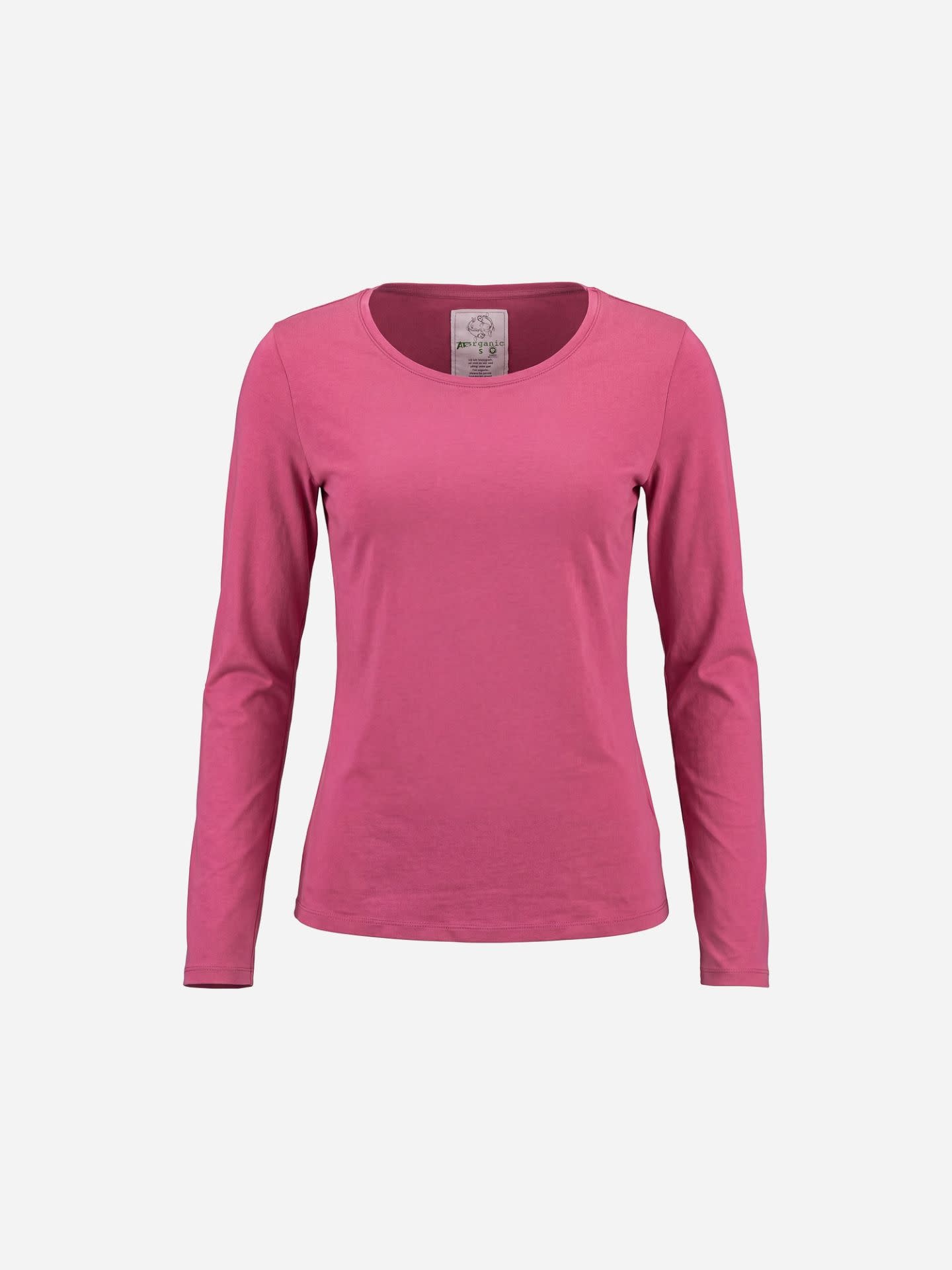 ATO Berlin Deborah Longsleeve Framboosroze | GOTS katoen-3