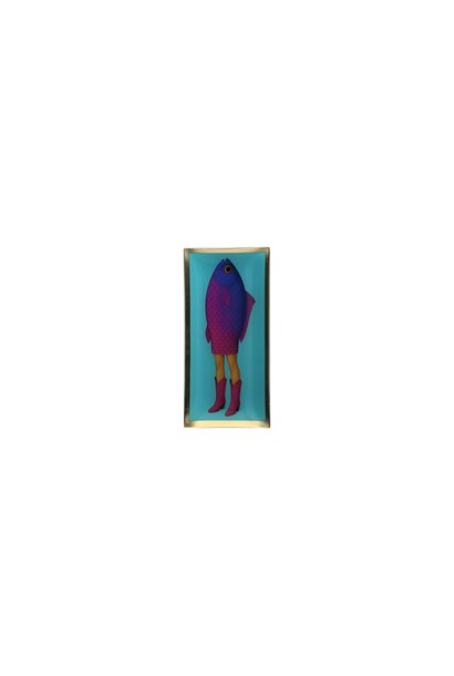 love plate fish woman