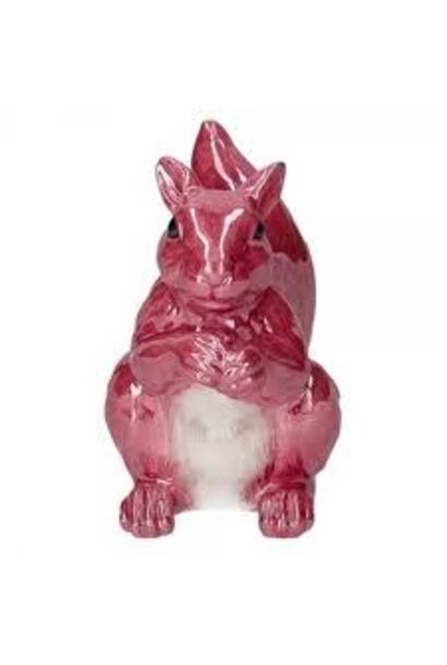 MIgnon vaas eekhoorn, donker roze