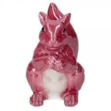 Gift Company Mignon Vaas Eekhoorn Donkerroze | 15 cm-1