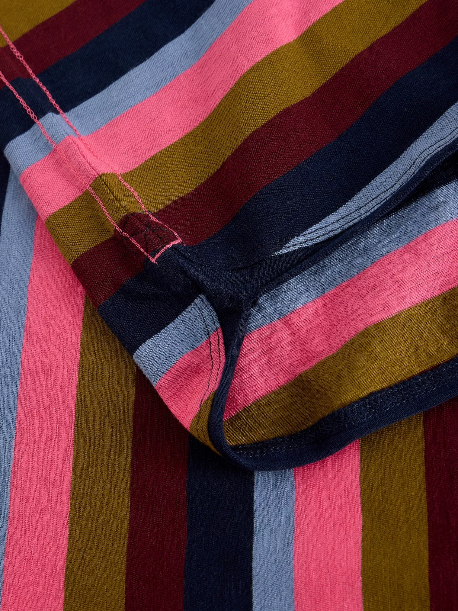 White Stuff Clara Stripe Shirt Pink Multi | Katoen-5