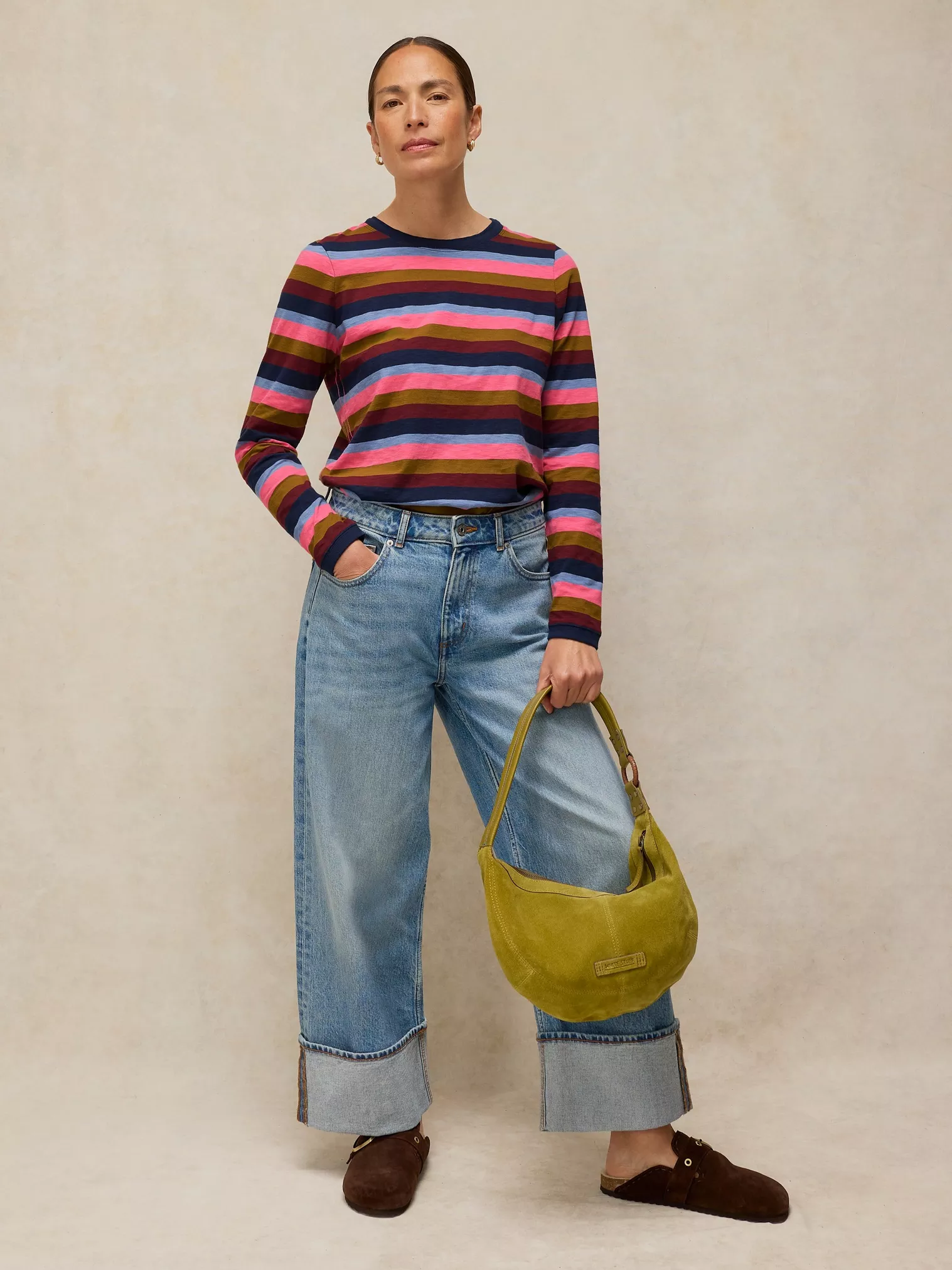 White Stuff Clara Stripe Shirt Pink Multi | Katoen-6