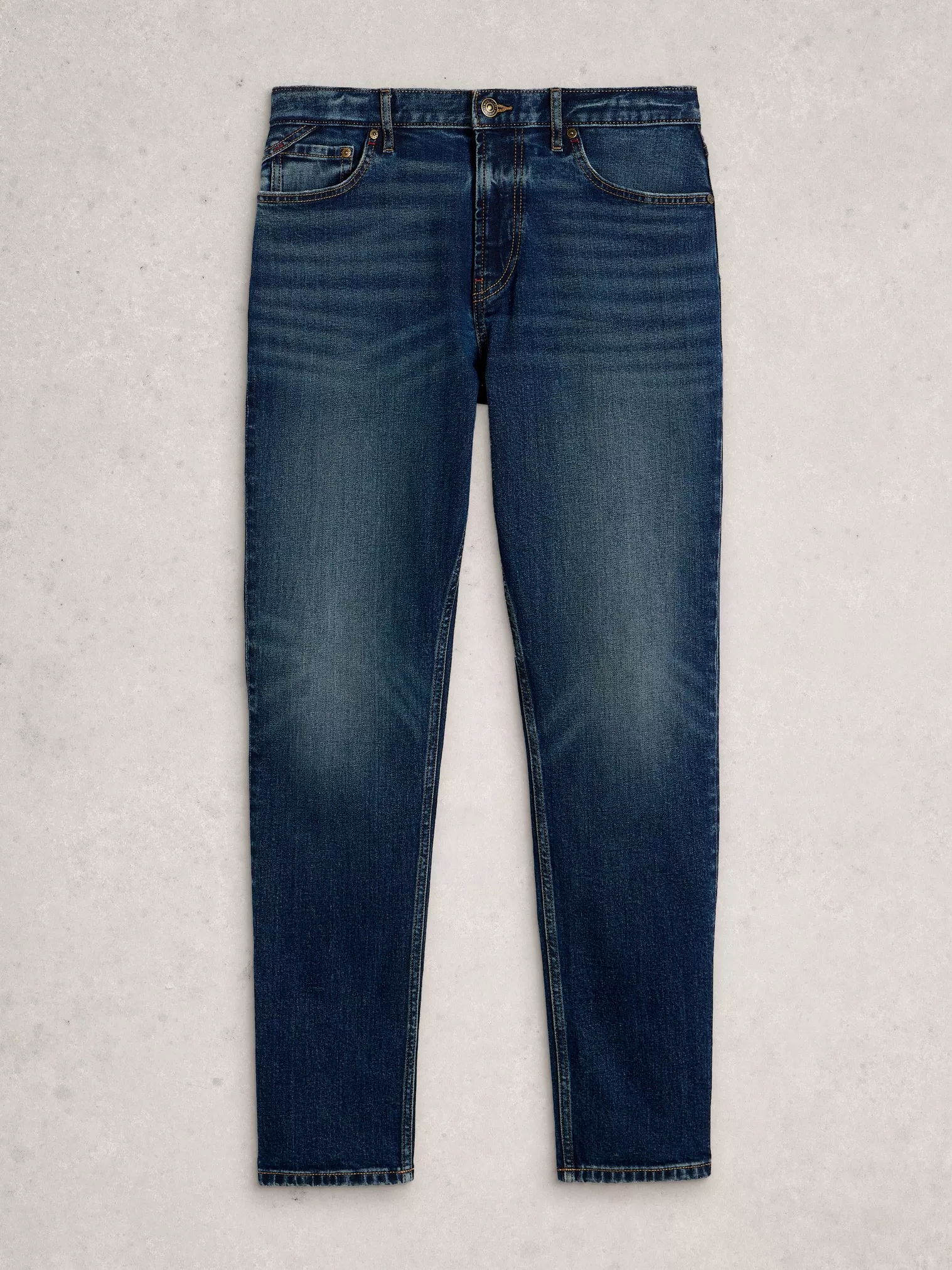 White Stuff Chapman Herenjeans Mid Denim | Rechte pijp-4