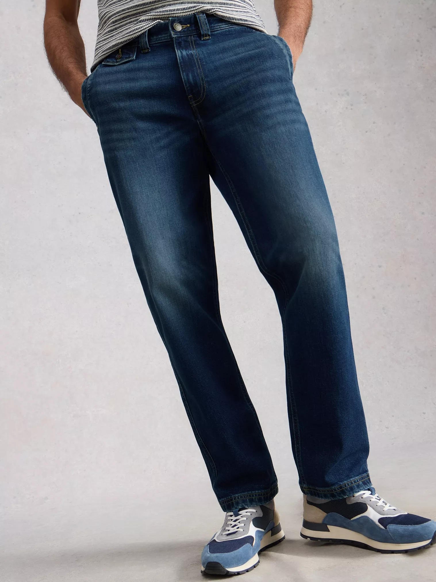 White Stuff Chapman Herenjeans Mid Denim | Rechte pijp-2