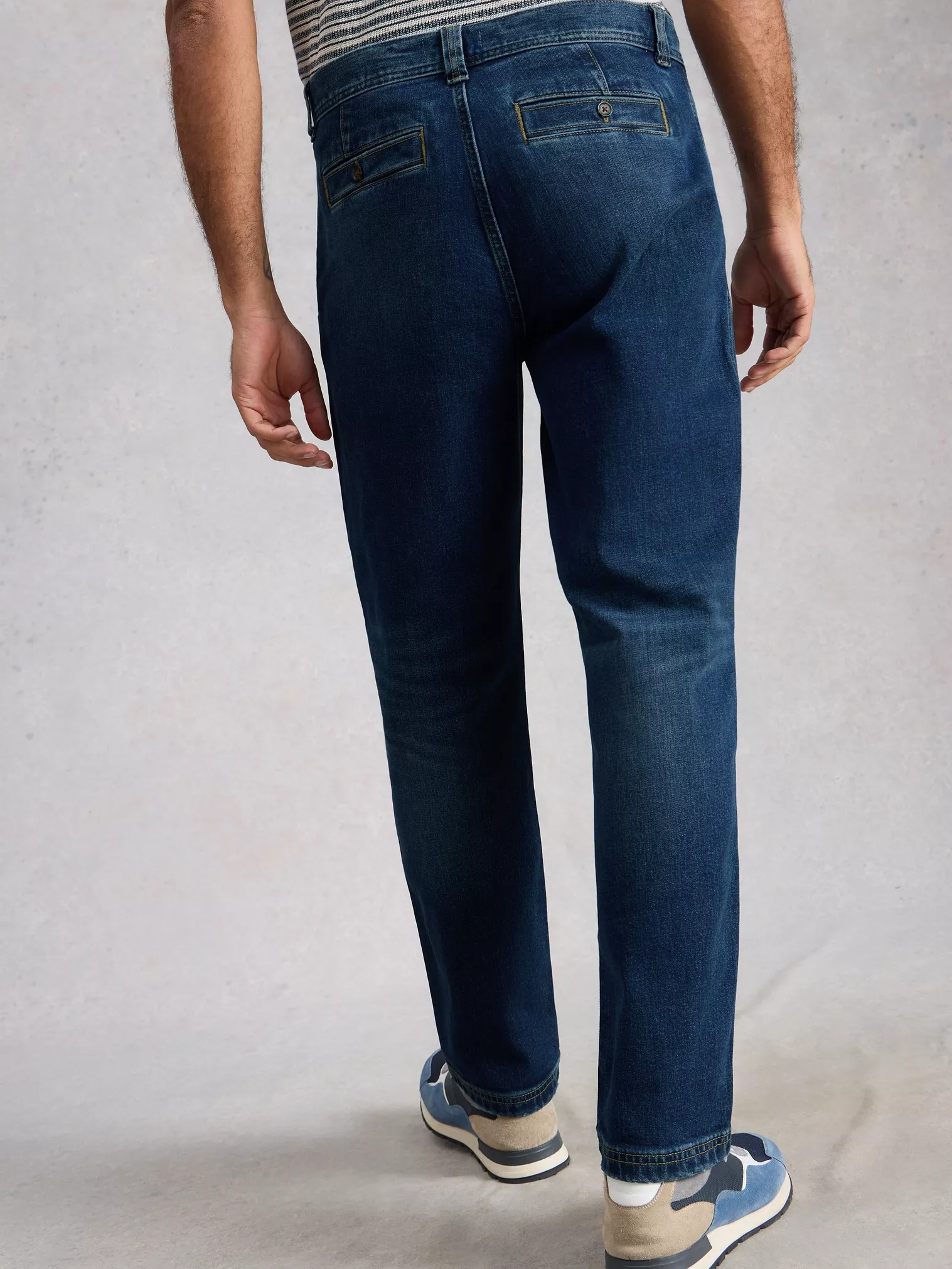 White Stuff Chapman Herenjeans Mid Denim | Rechte pijp-5