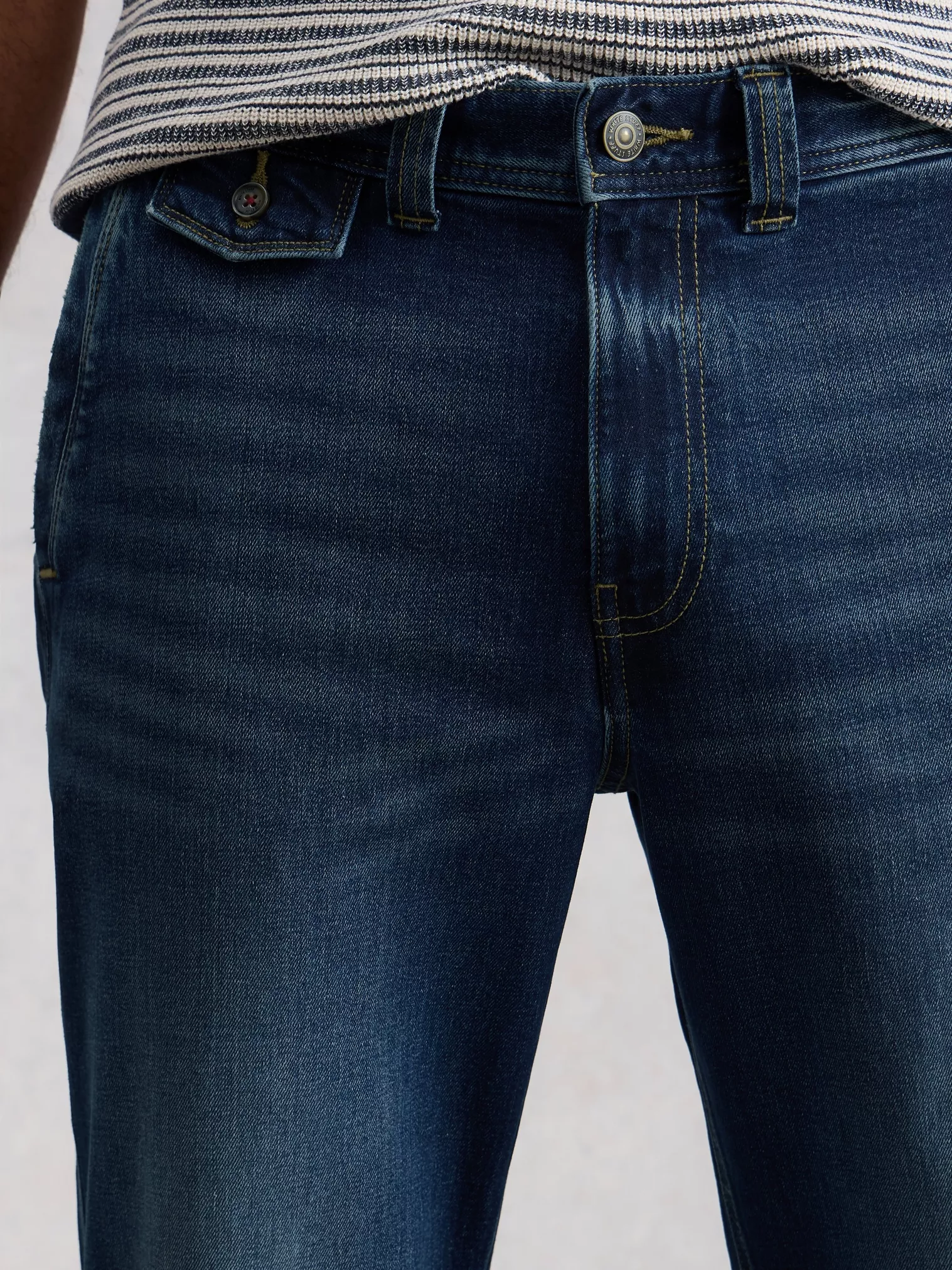 White Stuff Chapman Herenjeans Mid Denim | Rechte pijp-6