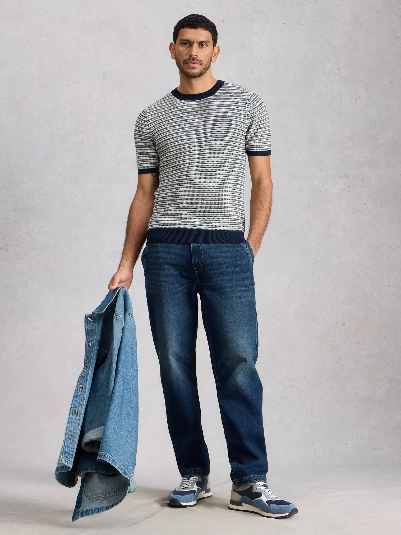White Stuff Chapman Herenjeans Mid Denim | Rechte pijp-1