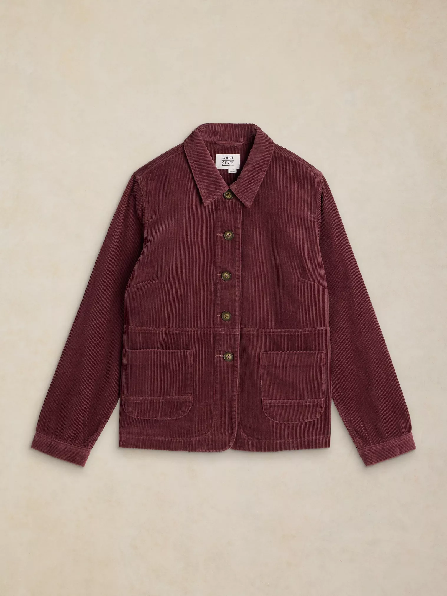 White Stuff Carrie Cord Jacket Oudroze | Damesjasje-5