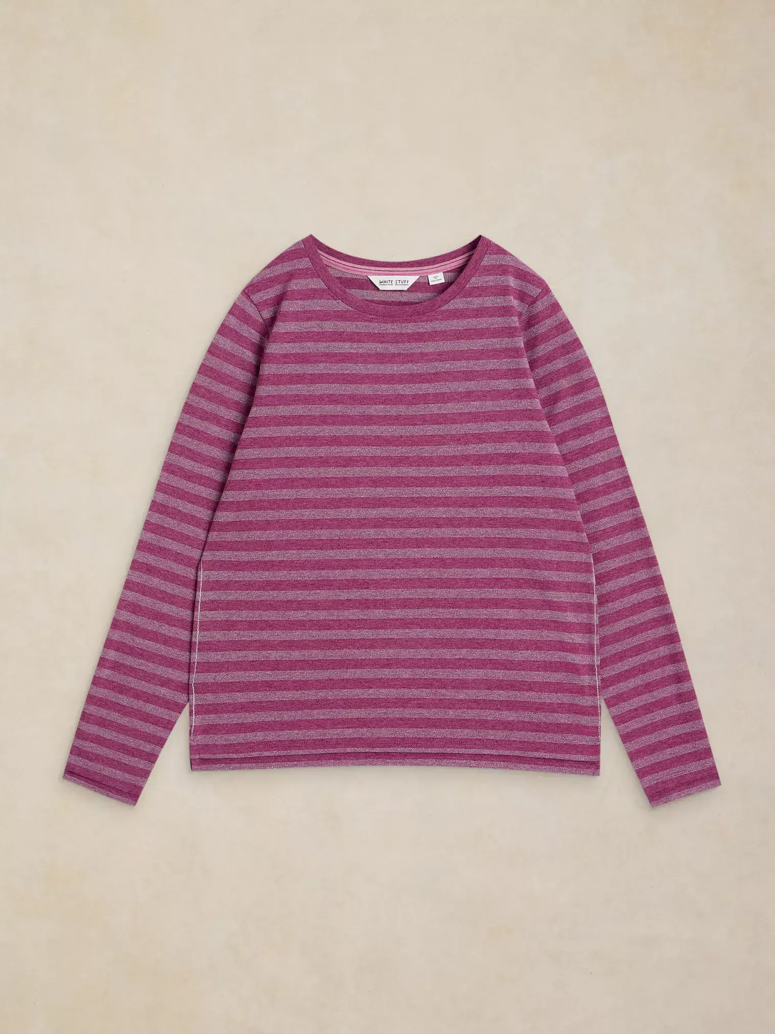 White Stuff Clara Stripe Sparkle | Dames longsleeve-6