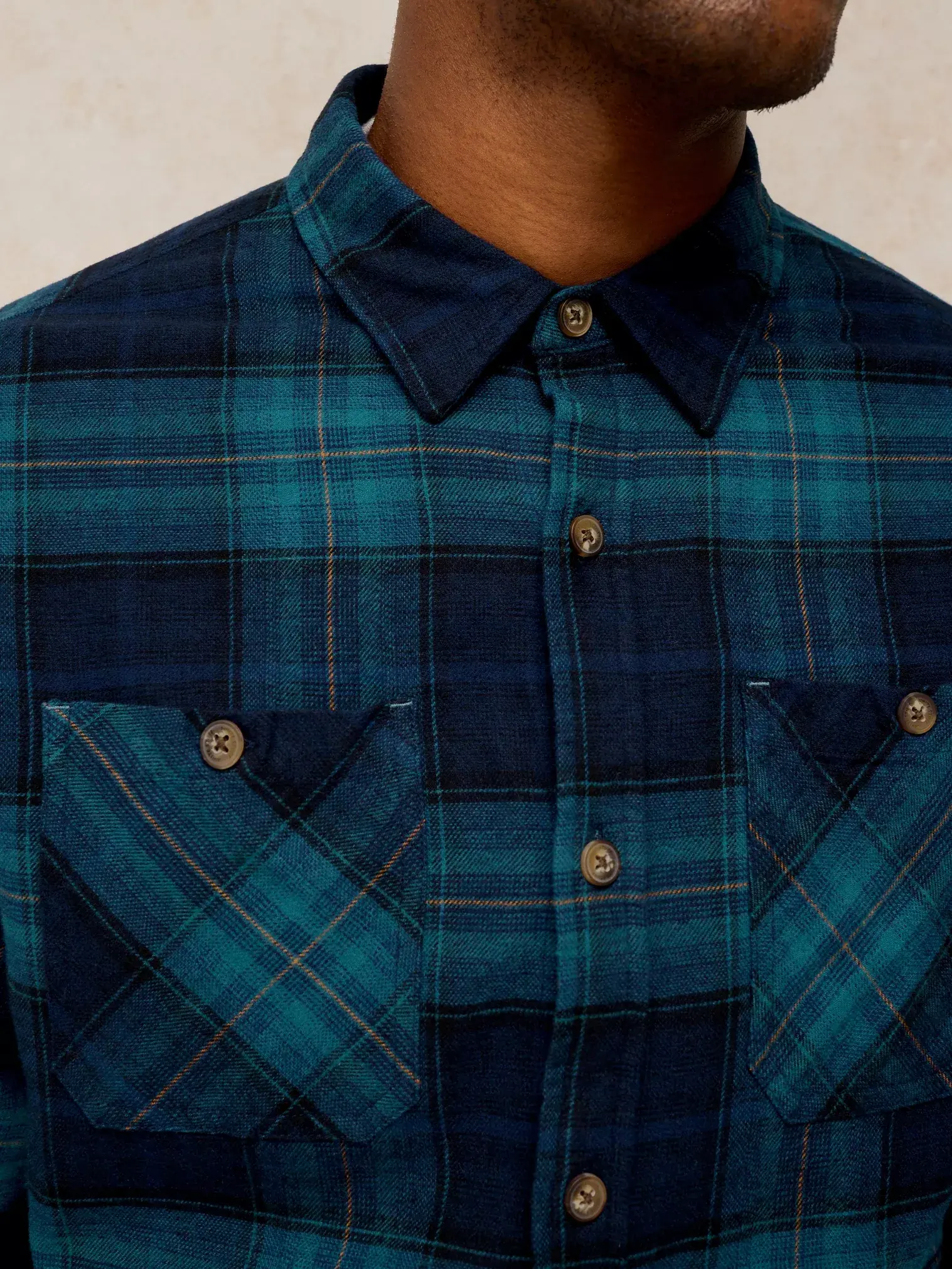 White Stuff Heywood Check Shirt Heren | Biologisch katoen-5