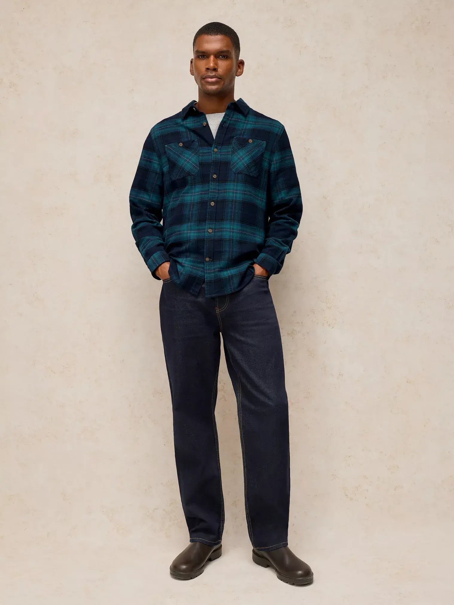 White Stuff Heywood Check Shirt Heren | Biologisch katoen-3