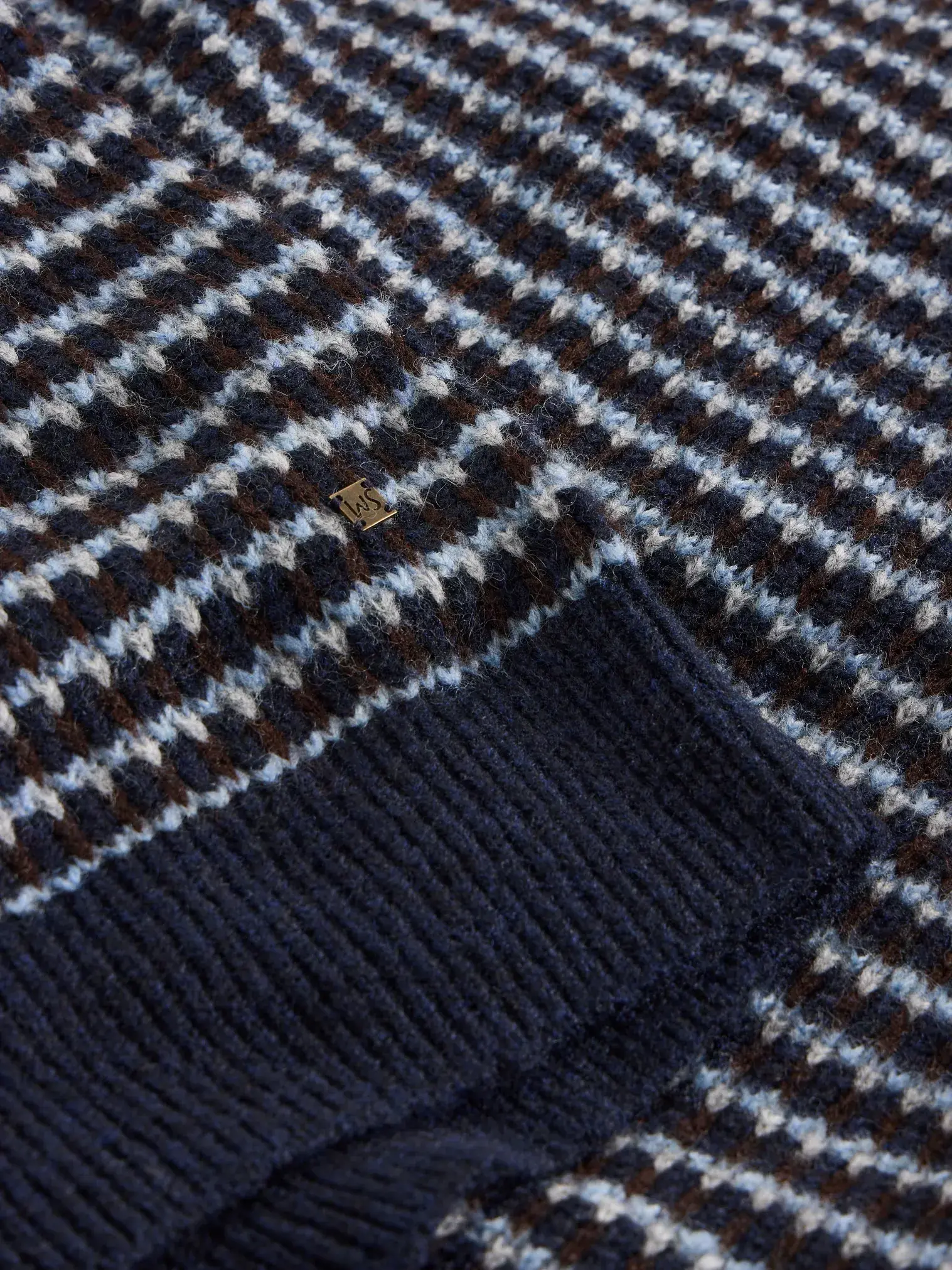 White Stuff Hamilton Stripe Herentrui Blue Multi-5